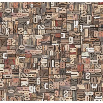 Стеновая панель - Буквы