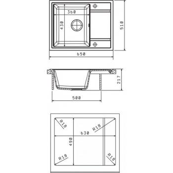 ЛИПСИ 650 мойка цвет мокко FS, (РОССИЯ)