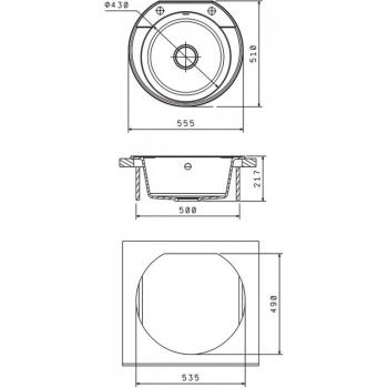 ЭЛЬБА мойка цвет грей FSm, (РОССИЯ)