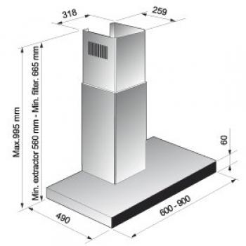 KORTING вытяжка KHC 6770 X