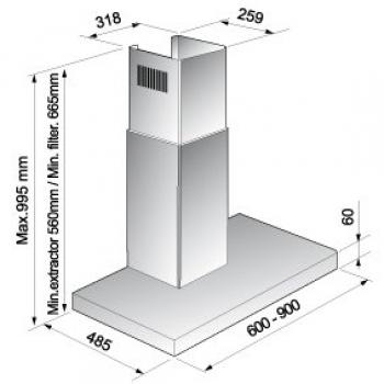 KORTING вытяжка KHC 6957 X
