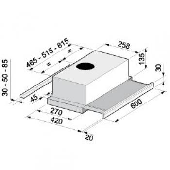 KORTING вытяжка KHP 6313N