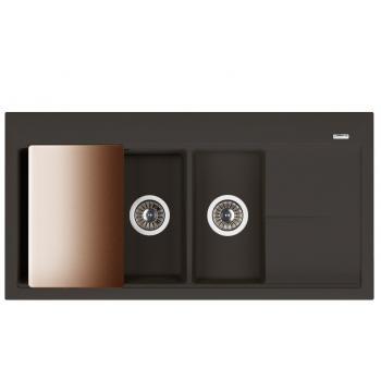 РОССАНА мойка цвет антрацит FSm, (РОССИЯ)