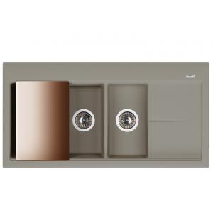 РОССАНА мойка цвет грей FSm, (РОССИЯ)