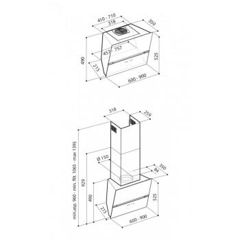 KORTING вытяжка KHC 99080 GN