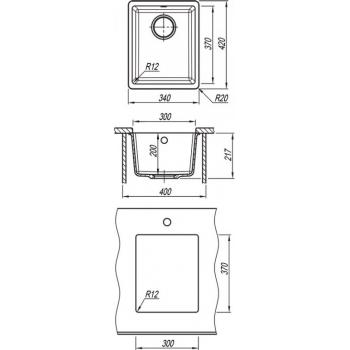 ВЕГА 300 мойка цвет коричневый FSm, (РОССИЯ)