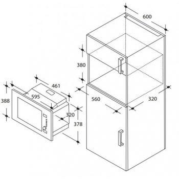 CANDY микров.печь MIC 20 GDFN, (Италия)