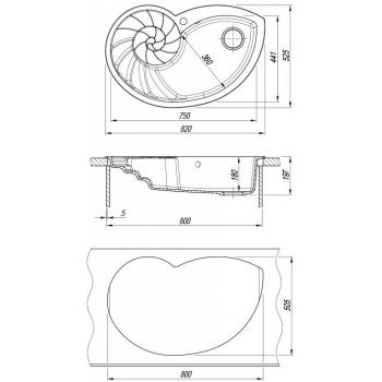 НАУТИЛУС мойка цвет коричневый FSm, (РОССИЯ)