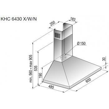 KORTING вытяжка KHC 6431 N