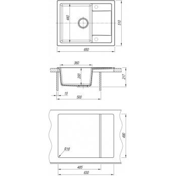 DR.Gans ТЕХНО 650 мойка цвет дюна (402) СМс