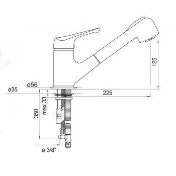 GERDAMIX смеситель GRIS цвет терракота (307)
