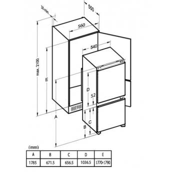 Zigmund & Shtain BR 03.1772 SX холодильник встраиваемый