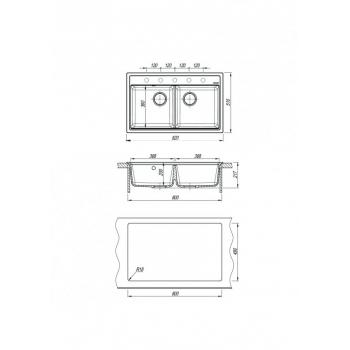 ЛИПСИ 820 мойка цвет капучино FS, (РОССИЯ)