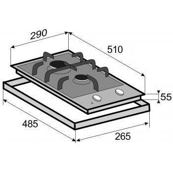 KORTING газовая варочная HG 365 CTX