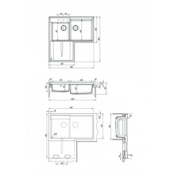 АДРИЯ мойка цвет коричневый FSm, (РОССИЯ)