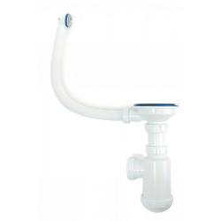 Сифон GRAND 3 1/2 ЭКОНОМ с полированным выпуском, 1 чаша