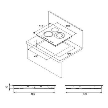 KORTING электрическая варочная HK 42031 BW