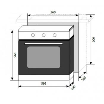 LEX EDM 070 BL Электрическая духовка