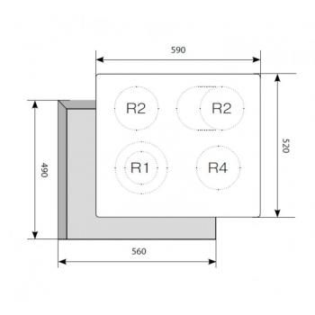 LEX EVH 642 BL электрическая варочная поверхность