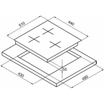 KORTING индукционная варочная поверхность HI42031 B
