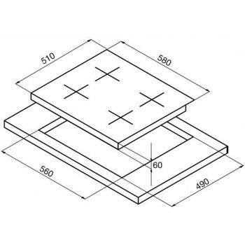 KORTING индукционная варочная поверхность HIB 6409 BS
