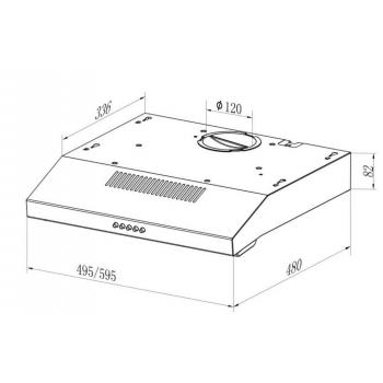 LEX S 500 WHITE вытяжка