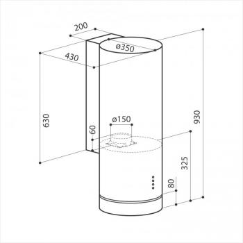 LEX TUBO 350 вытяжка