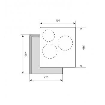LEX EVH 430 BL электрическая варочная поверхность