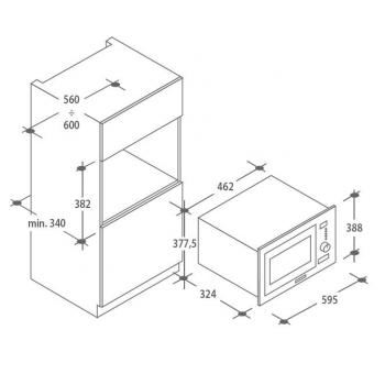 CANDY микров.печь MIC 20 GDFB, (Италия)