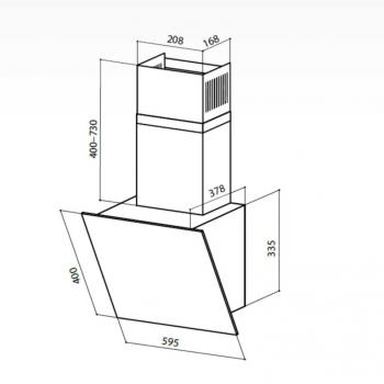 LEX TOUCH 600 WHITE вытяжка