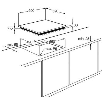 CANDY варочная поверхность электр. CH 64CCB