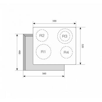 LEX EVH 641 BL электрическая варочная поверхность