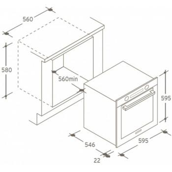 CANDY духовой шкаф FCP 612 W