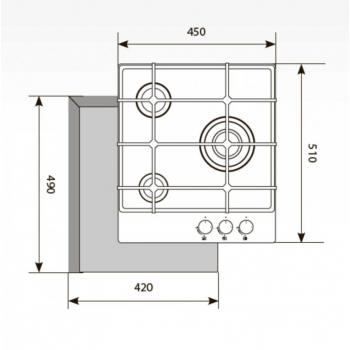 LEX GVG 431 WH варочная поверхность
