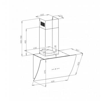 LEX PLAZA 600 WHITE вытяжка