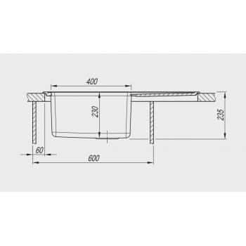 КОМБИ 780 мойка цвет грей FSm, (РОССИЯ)