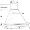 Вытяжка ВАНЕССА 900 мощ.900м3 ДУБ/СЛОНОВАЯ КОСТЬ