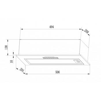 LEX GS BLOC LIGHT 600 INOX вытяжка