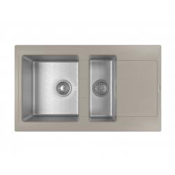 КОМБИ 860 К мойка цвет грей FSm, (РОССИЯ)