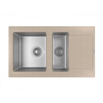 КОМБИ 860 К мойка цвет песочный FSm, (РОССИЯ)