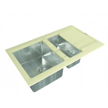 КОМБИ 860 К мойка цвет шампань FSm, (РОССИЯ)