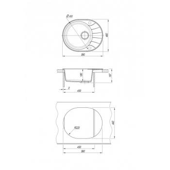 Dr.Gans Smart Виола 580 мойка цвет терра (302)