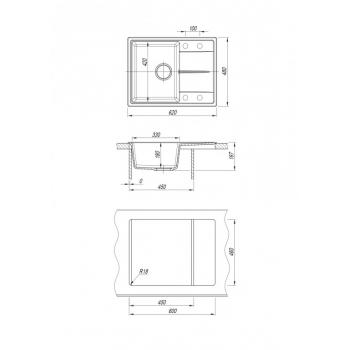 Dr.Gans Smart Оливия 620 мойка цвет белый (331)