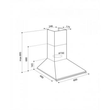 LEX VINTAGE 600 IVORY LIGHT вытяжка