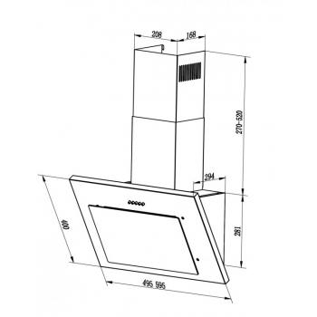 LEX MIKA 600 IVORY LIGHT вытяжка