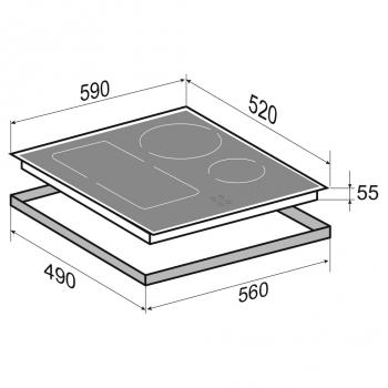 Zigmund & Shtain CI 34.6 B индукционная варочная поверхность (Ге