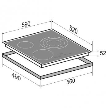 Zigmund & Shtain CN 39.6 B стеклокерамическая поверхность (Германи