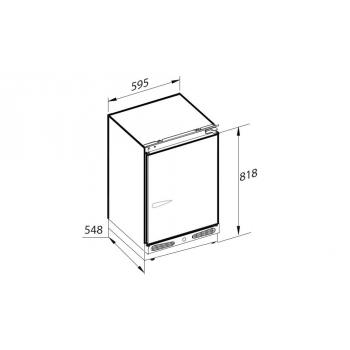 Zigmund & Shtain BR 02 X холодильник встраиваемый под столешницу