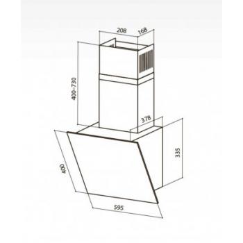 LEX TOUCH 600 IVORY LIGHT вытяжка