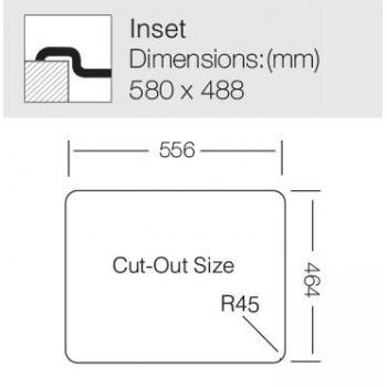 Кухонная мойка TopZero (wellinox) COL580.488-GT8K